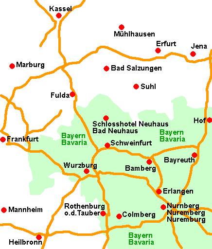Map 97616 Neuhaus an der Saale,  2000 WHO